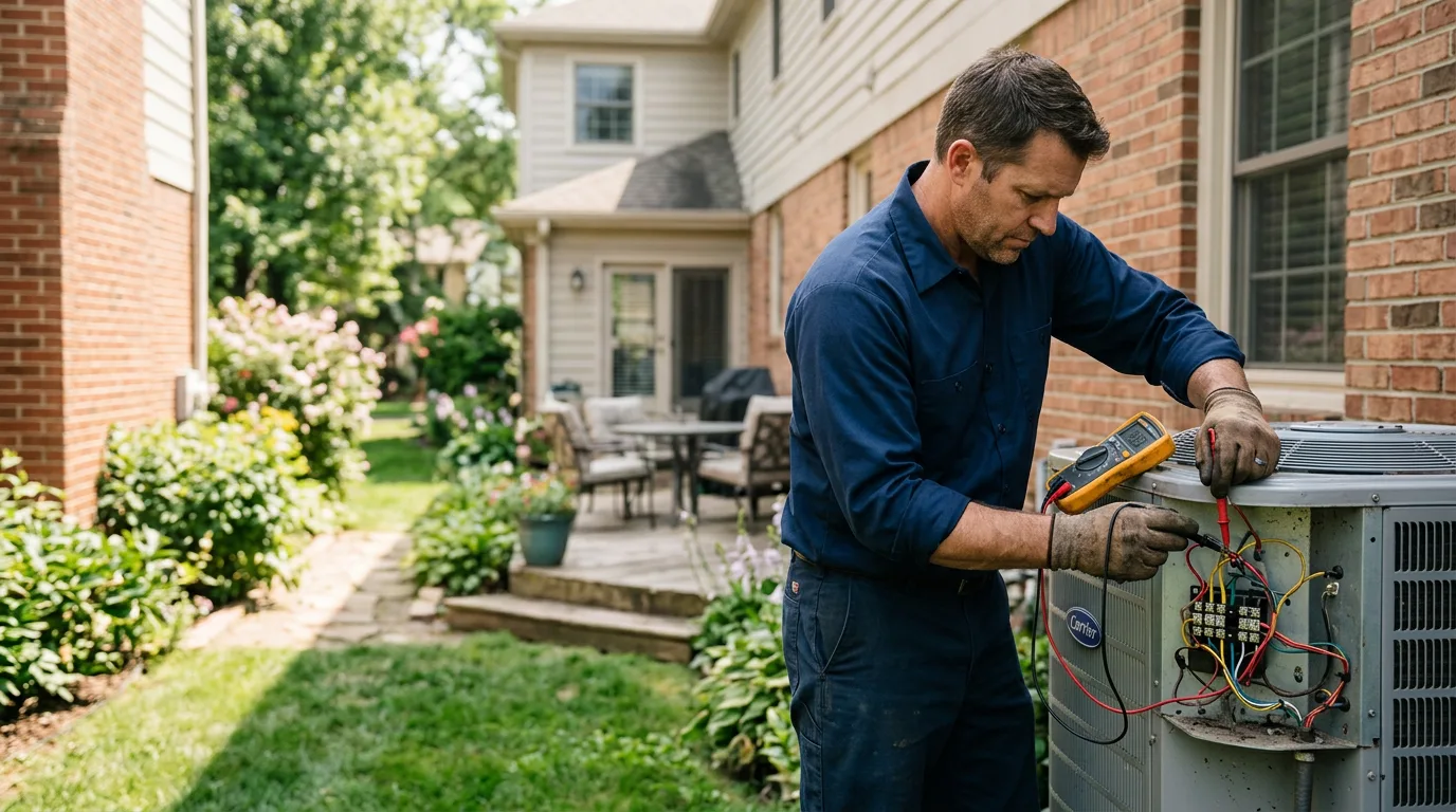 HVAC technician working near Boerne, TX